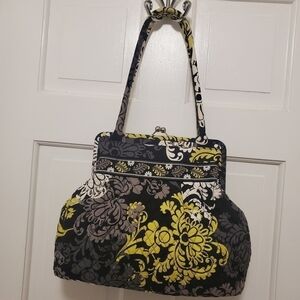 EC Vera Bradley Elouise Retired Baroque Kisslock Close Shoulder Bag, Colorful